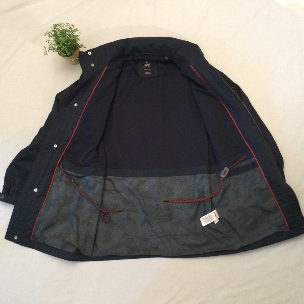 Mavi Blue Outer Wear Hooded Long Zip Jacket S - Picture 3 of 15